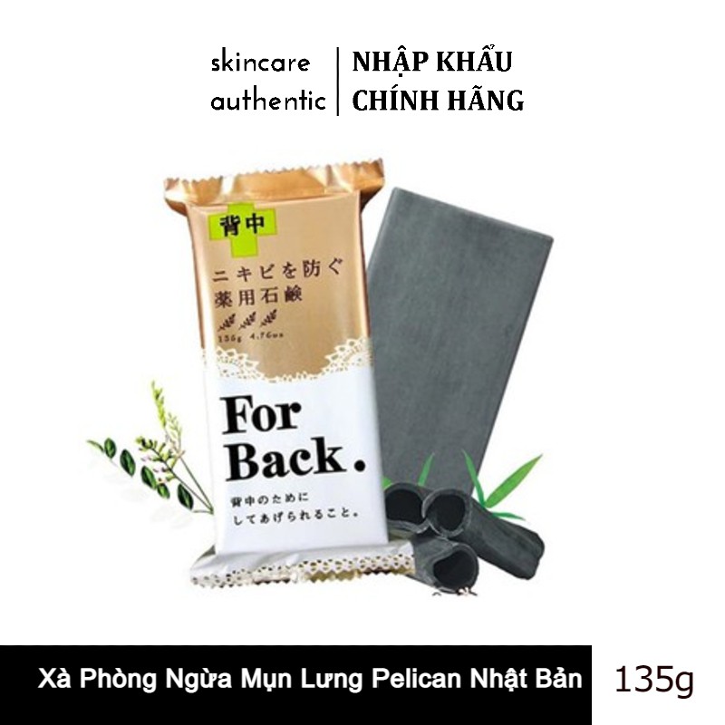 Xà Phòng Tắm Ngừa Mụn Vùng Lưng Pelican For Back Soap Bar 135g