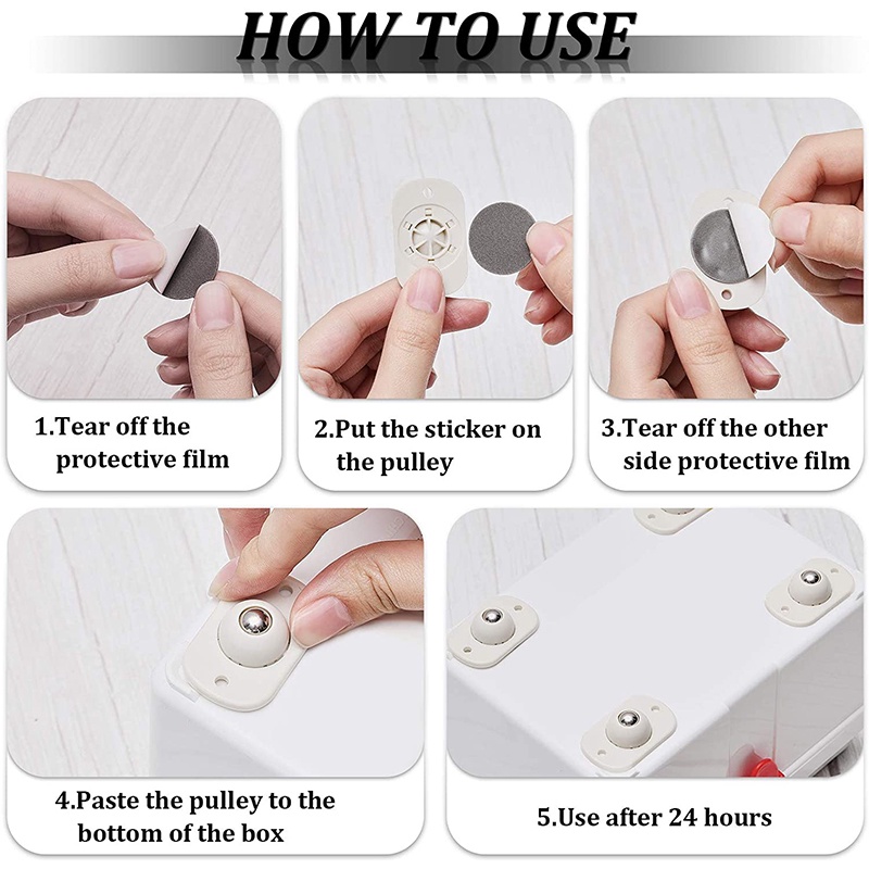 Bánh Xe Xoay 360 Độ Bằng Thép Không Gỉ Chuyên Dụng Cho Hộp Đựng Đồ