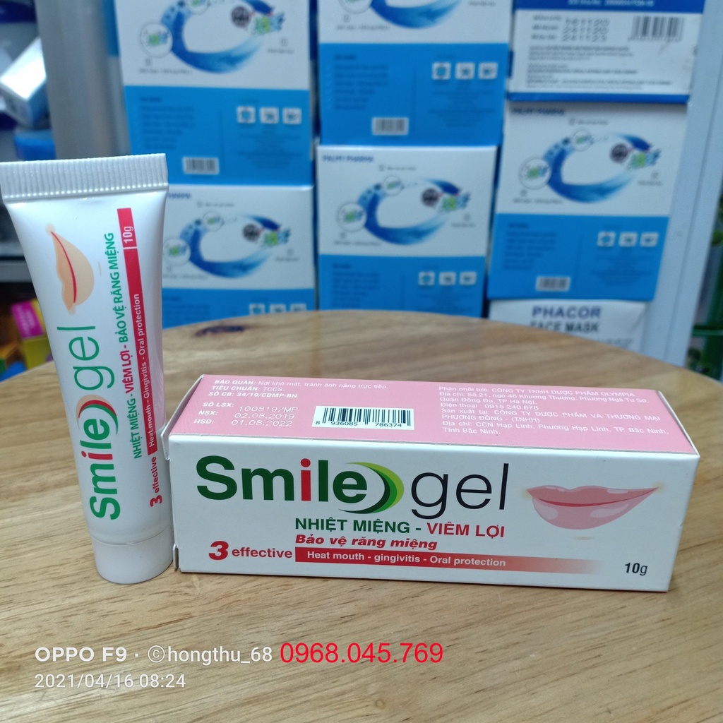 Smile gel - Giúp giảm nhiệt miệng, viêm lợi, viêm chân răng