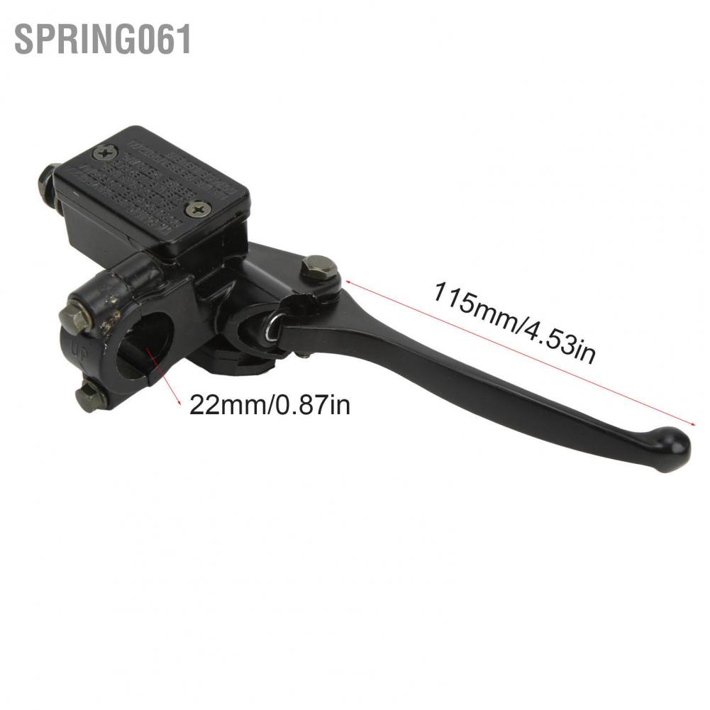 Spring061 7/8in/22mm Right Brake Master Cylinder Lever Metal Alloy Clutch Replacement for Taotao 50cc 110cc 125cc