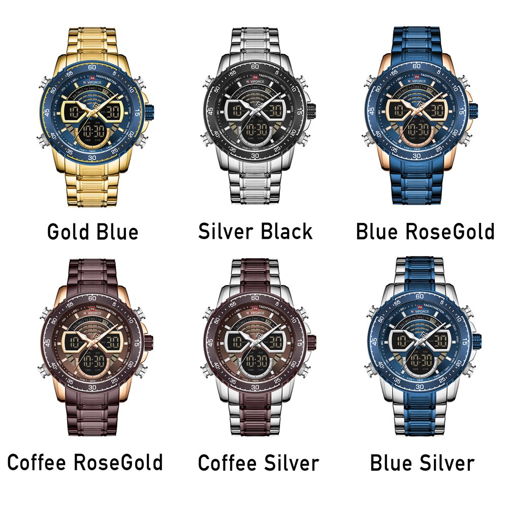 Đồng Hồ Đeo Tay NAVIFORCE Chống Nước Cao Cấp Thời Trang Dành Cho Nam