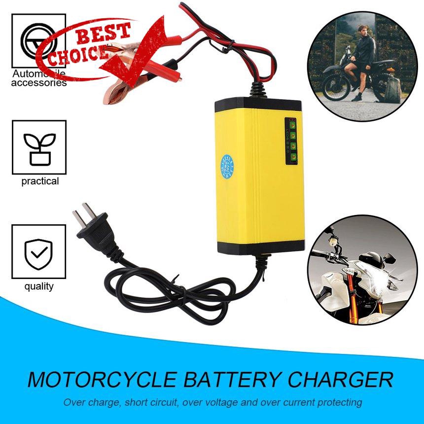 【416】Mini Portable 12V 2A Car Motor Smart Battery Charger LED Adapter Power Supply