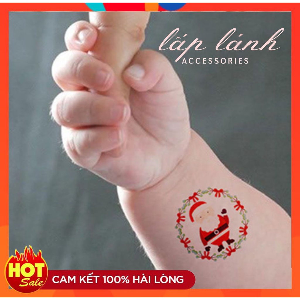 [CÓ SẴN] HÌNH XĂM DÁN TẠM THỜI PHONG CÁCH NOEL GIÁNG SINH THỜI TRANG NỔI BẬT 222HX002