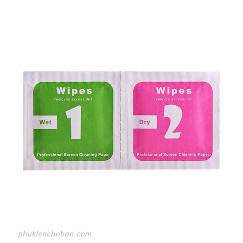 Combo 2 Miếng lau kính số 1 lau ướt , số 2 lau khô , lau sạch bụi bẩn trên điện thoại
