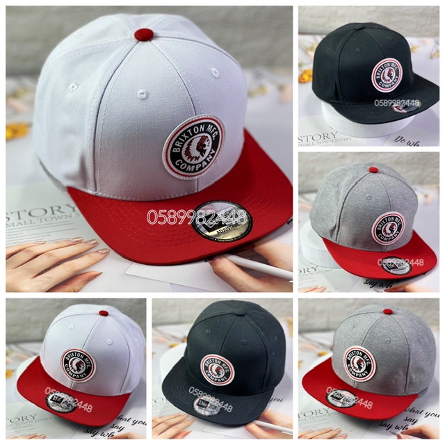 Mũ hiphop mỏ bằng phối màu thêu logo tròn thổ dân cá tính cực ngầu (CHUYÊN SỈ LẺ MŨ NÓN THỜI TRANG)