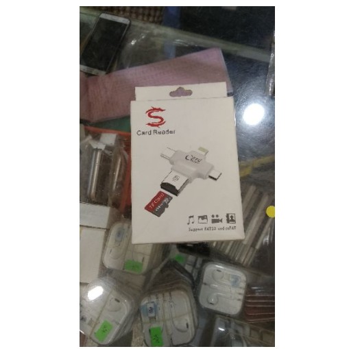 Đầu Đọc Thẻ Đa Năng 4 In 1 ( OTG , USB , TYPE - C , IOS) / Giá Rẻ