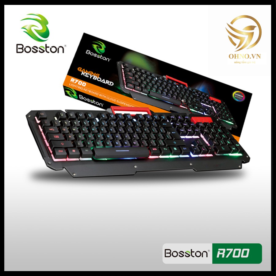 Bàn Phím Có Dây Gaming Bosston R700 Bàn Phím Máy Tính Chơi Game Đèn Led Giả Cơ - OHNO Việt Nam