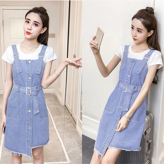 Yếm Jean Nữ Thắt Eo Lệch Tà Duyên Dáng