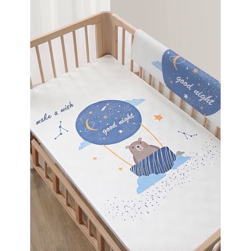 Tấm lót chống thấm 4D 4 lớp cotton mềm mại cao cấp thoáng khí cho bé sơ sinh thay tã bỉm