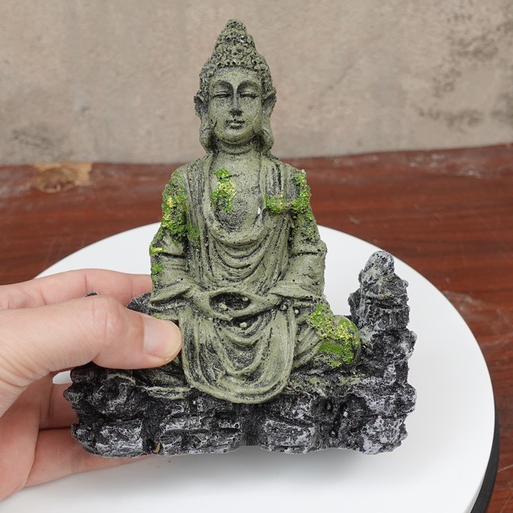 Phụ kiện trang trí bể cá: Mẫu tượng phật