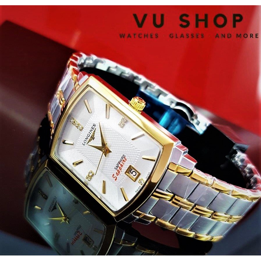 Đồng Hồ Nam Nữ LONNES YL2000 Mặt vuông Dây Kim Loại Sang Trọng chống nước,chống xước Bảo Hành 12 THÁNG