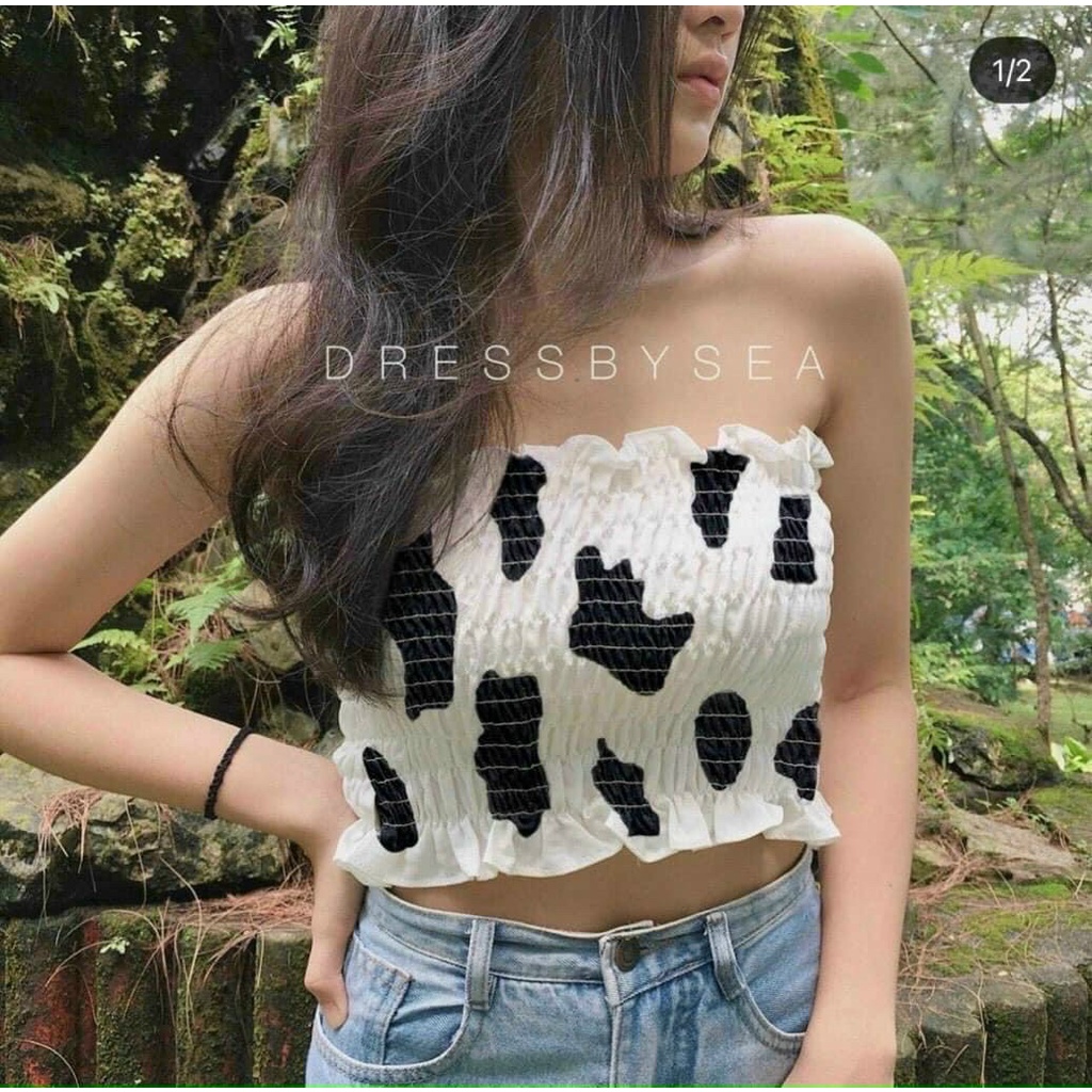 áo ống nhúm màu loang siêu hot