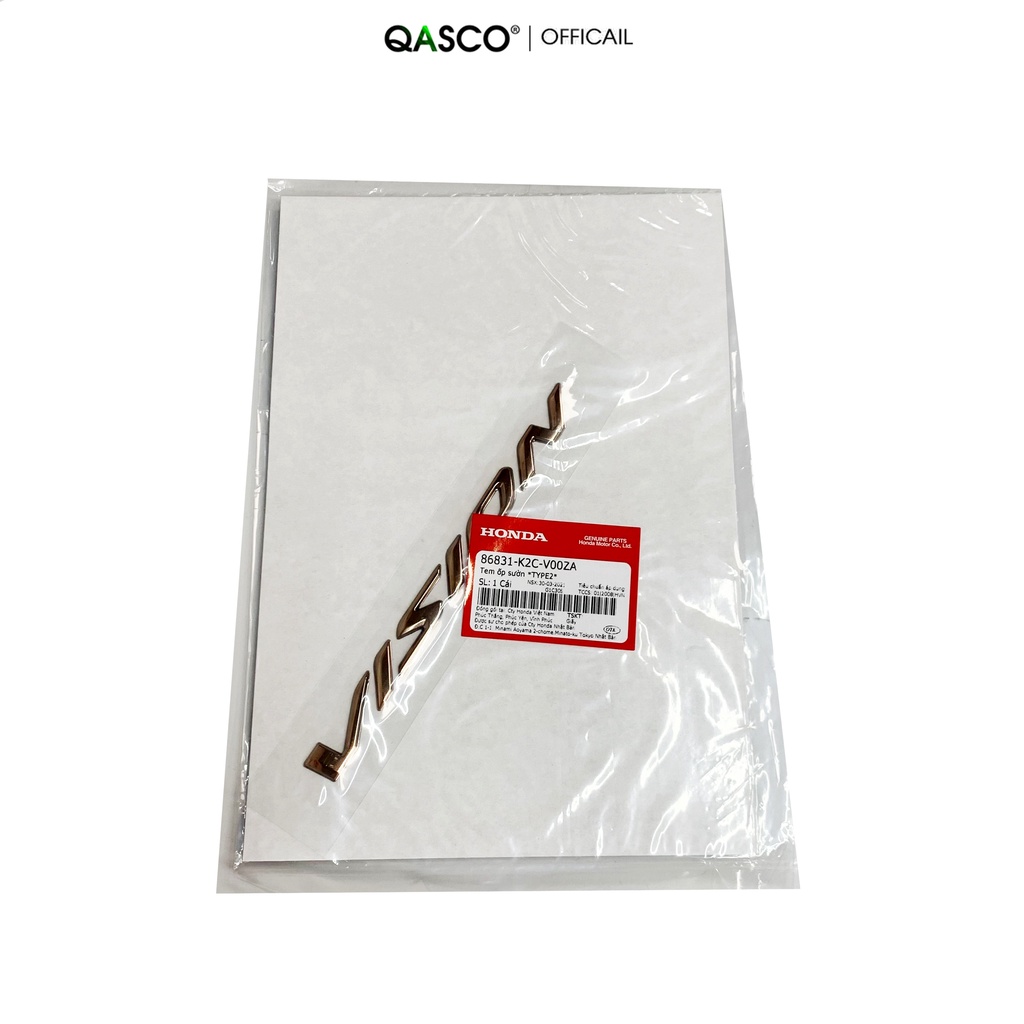 Tem ốp sườn HONDA Vision 110 (2021+)  QA(86831K2CV00ZA) _( 7A 4I)