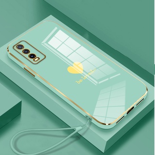 Ốp điện thoại siêu mỏng mạ điện cạnh vuông cho VIVO Y20i V11i Y50 Y30 Y93 Y91C Y20S Y