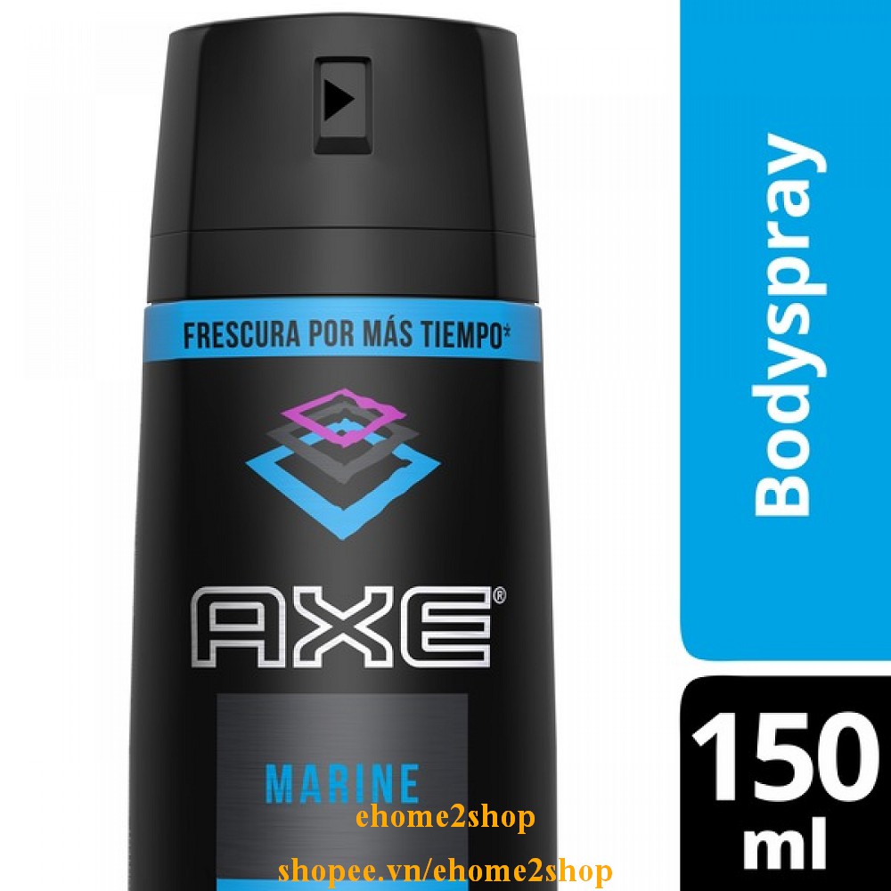 Xịt Khử Mùi Axe 150ml Tiempo Marine, shopee.vn/ehome2shop.