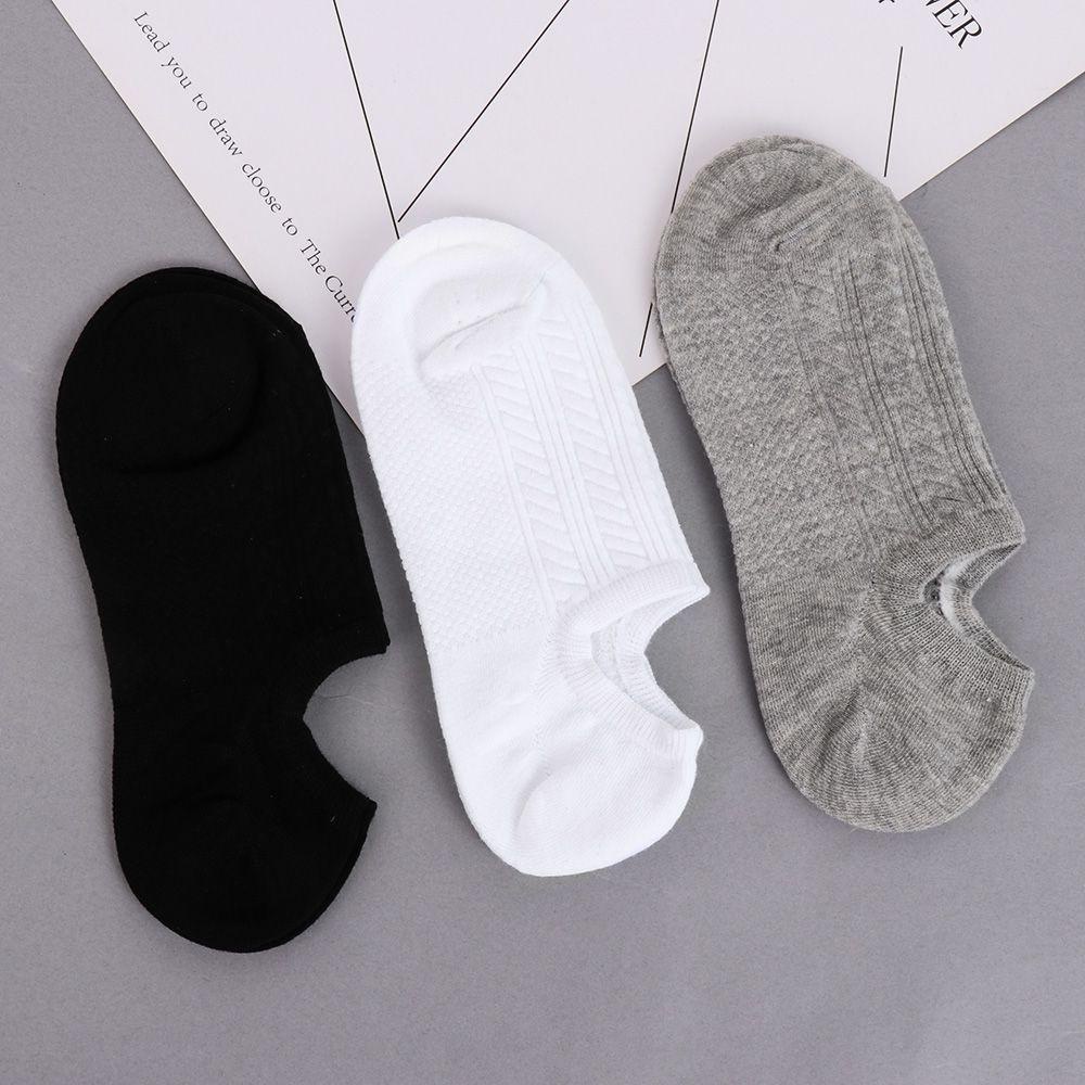 Set 1 / 3 Đôi Vớ Thuyền Chất Liệu Cotton Co Giãn