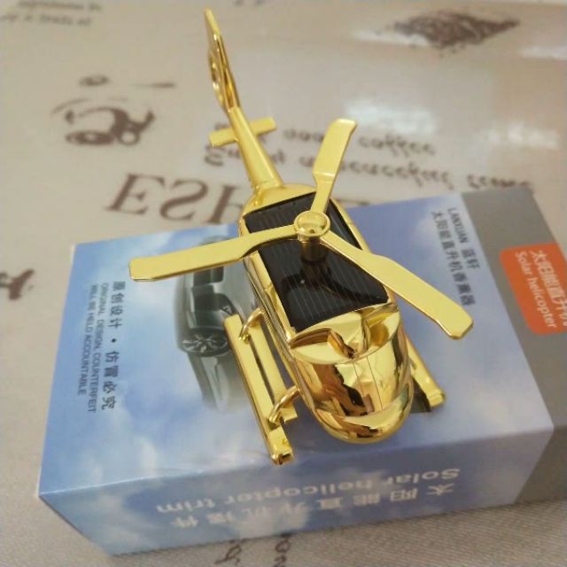 Máy bay trực thăng mô hình/ túi thơm xe hơi-chuyển động bằng năng lượng mặt trời