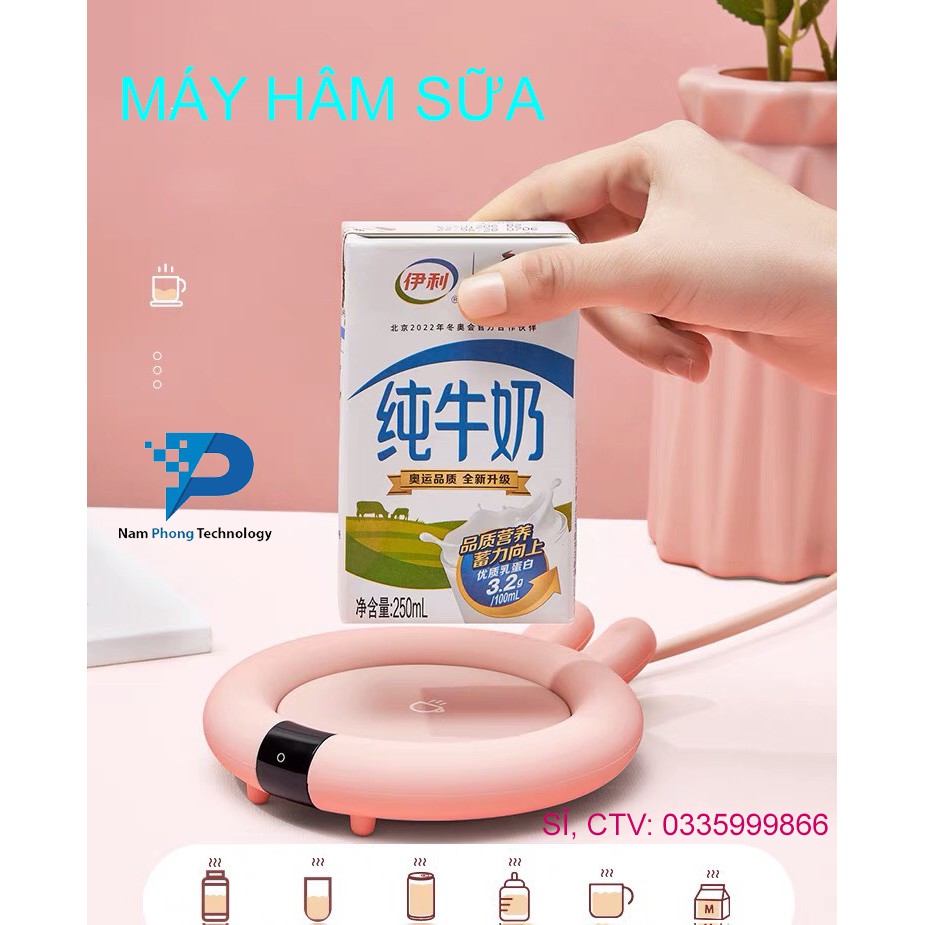 MÁY HÂM SỮA CẢM ỨNG THÔNG MINH - ĐẾ LÀM NÓNG ĐỒ UỐNG - HÀNG CHÍNH HÃNG - TIỆN ÍCH MÙA ĐÔNG