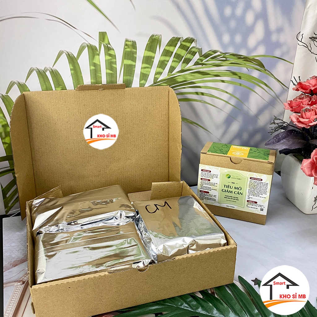trà giảm cân thảo mộc ECO FAMILY, trà thảo mộc hỗ trợ tiêu mỡ, giảm cân, đốt cháy mỡ thừa, an toàn cho sức khỏe