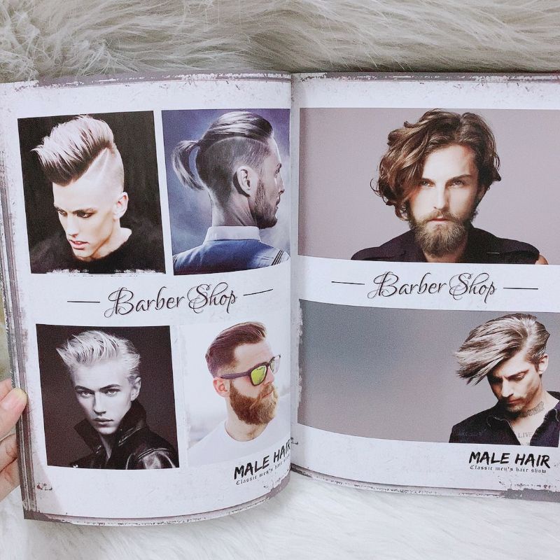 Tạp chí barber shop,  cuốn tạp chí mẫu tóc cho nam