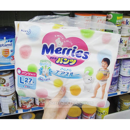 Bỉm quần Merries L27 (9-14kg)