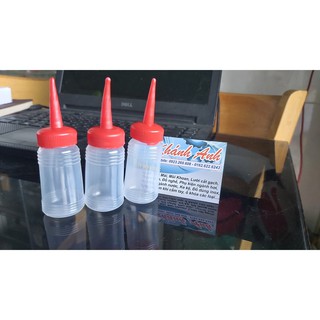 BÌNH ĐỰNG DẦU BÔI TRƠN, BÌNH TRA DẦU NHỚT, CHAI LỌ CHÂM DẦU MÁY MAY BẰNG NHỰA TRONG SUỐT GIÁ CỰC RẺ