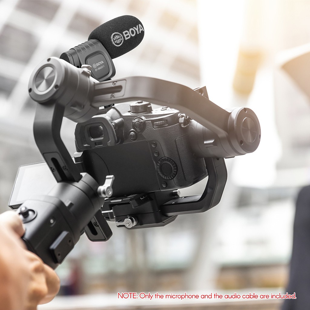 Micro shotgun đa năng cho điện thoại, máy ảnh DSLR, máy quay, máy ghi âm, máy tính | Boya BY-BM3011