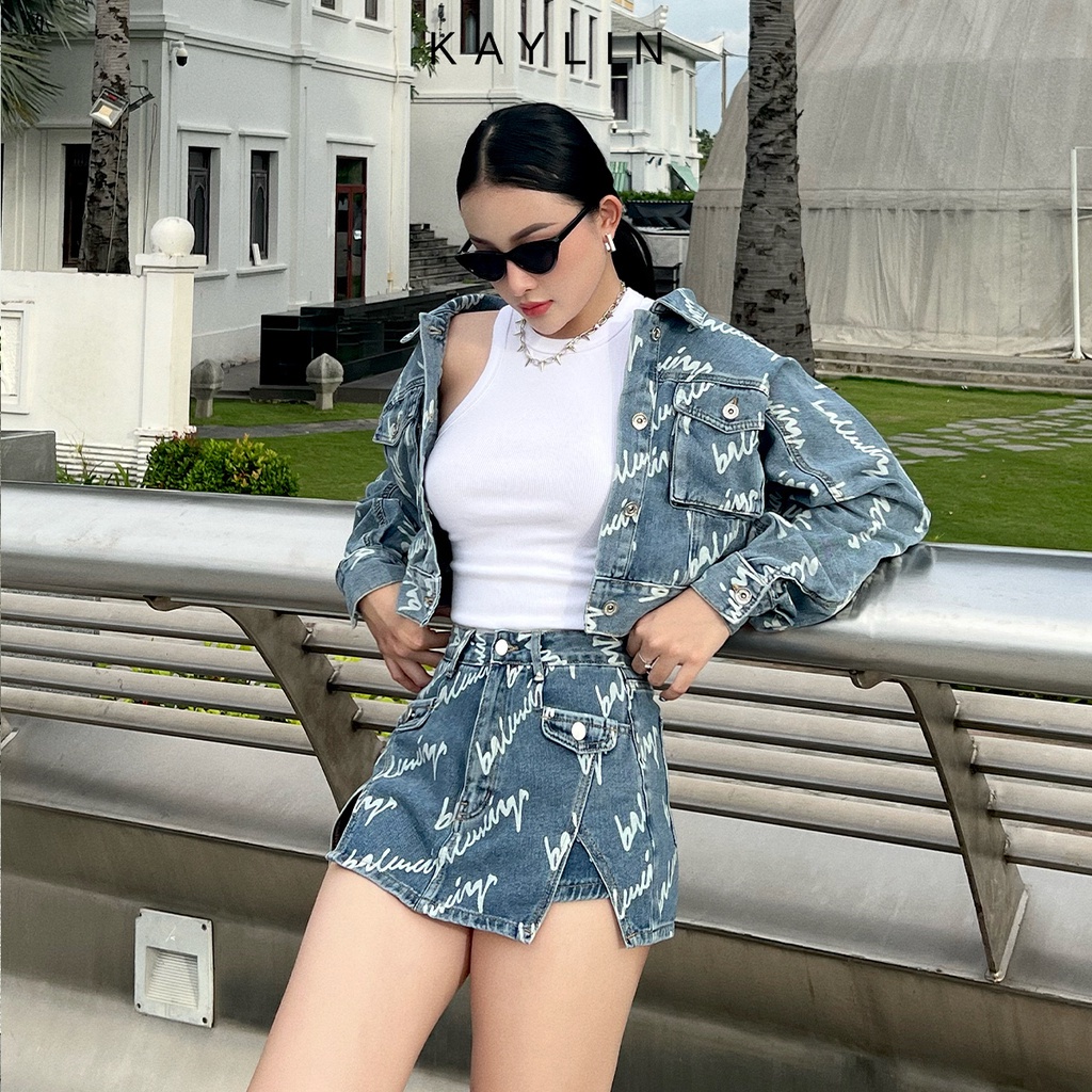 Áo khoác jean nữ freesize thời trang KAYLIN - N1774