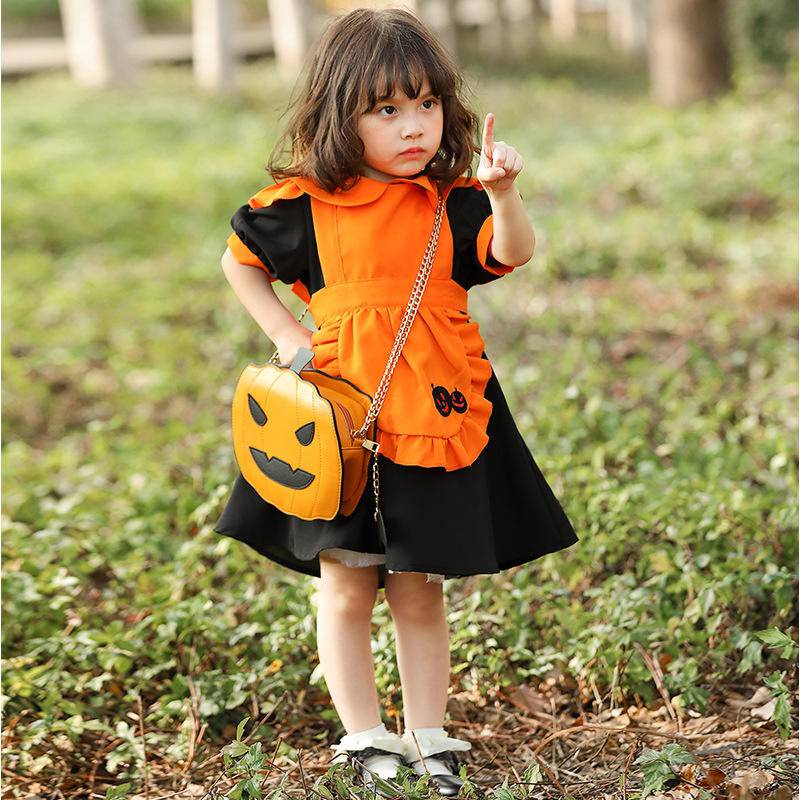 Trang Phục Hóa Trang Halloween Nhân Vật Người Dơi Màu Sắc Dễ Thương Cho Bé Gái