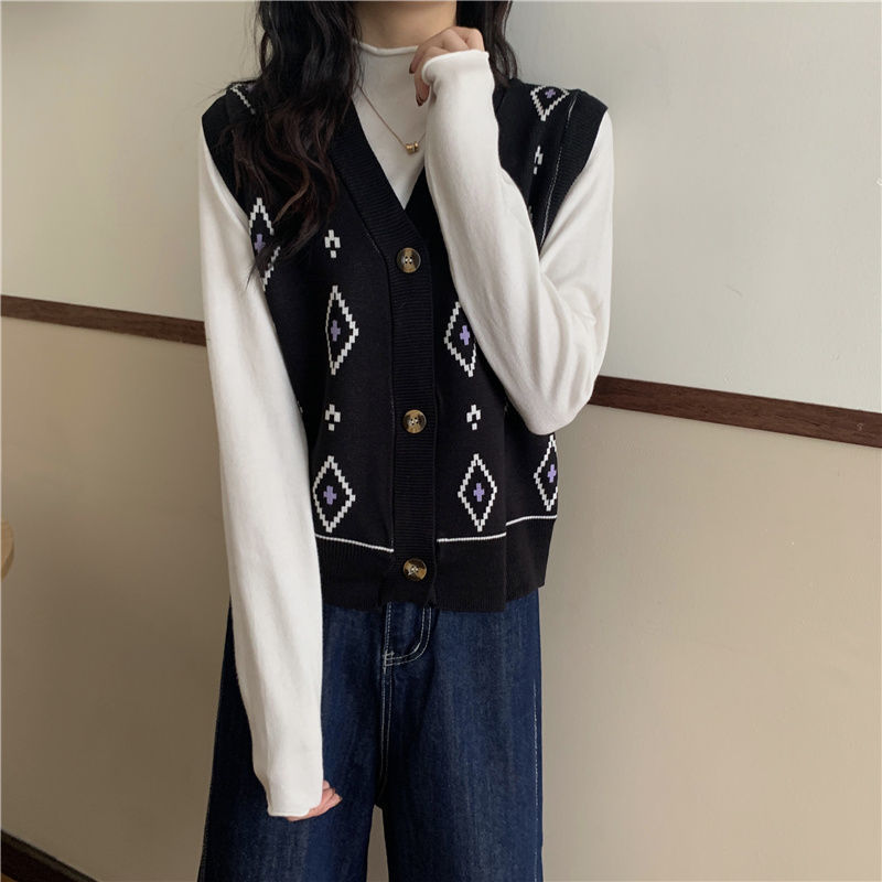 Áo Sweater Không Tay Cổ Chữ V Dáng Rộng Thời Trang 2020 Dành Cho Nữ 2021 Lingge | BigBuy360 - bigbuy360.vn