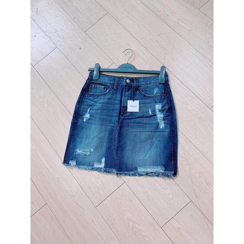 Chân Váy Jeans Rách S.P