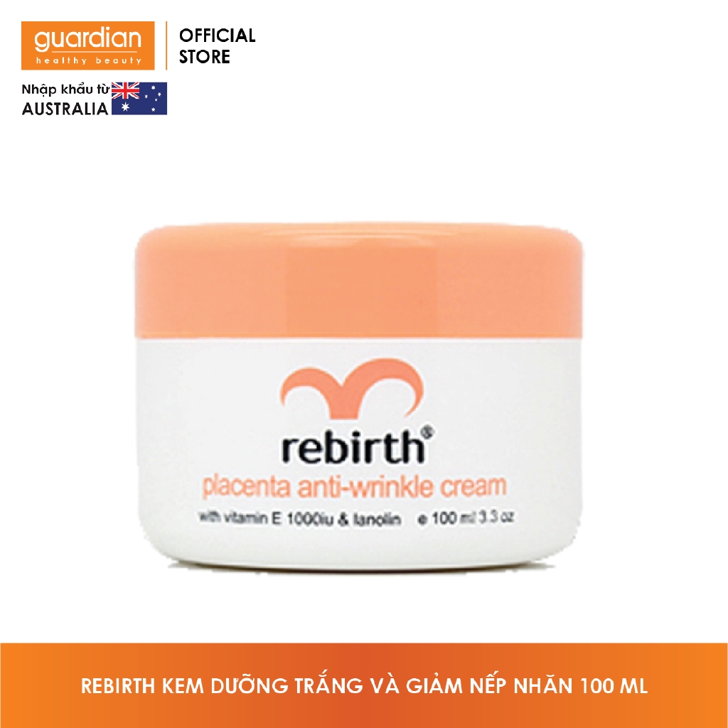 Kem nhau cừu dưỡng trắng và giảm nếp nhăn Rebirth (100ml)