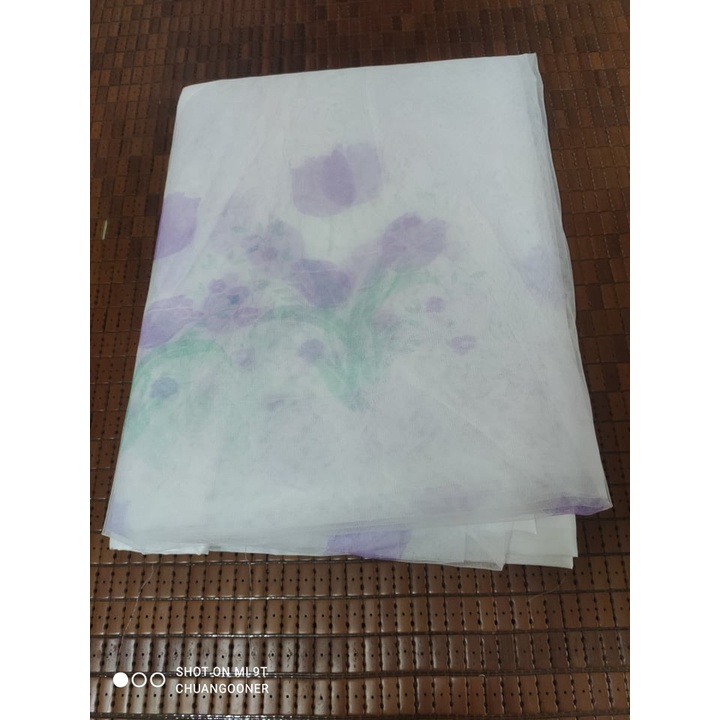 Màn tuyn hoa dày dặn, cao cấp chống muỗi, chống côn trùng, có cửa/không cửa, đủ size từ 1m2 đến 1m8