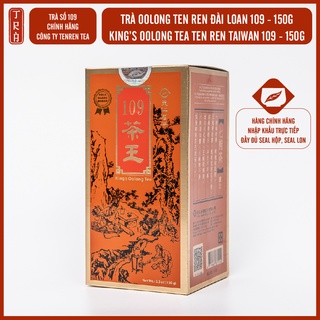 Trà Vương TenRen chính hãng, King's Oolong Tea 109, đóng hộp thiếc, khối lượng 300gr trà