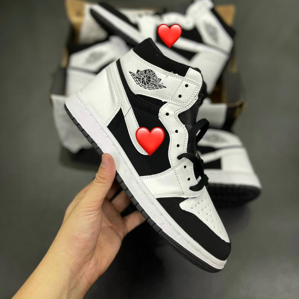 Giày Sneaker Jordan 1 High Trắng Đen , Giày Jordan panda cao cổ Thể Thao Nam Nữ Cao Cổ Full Phụ Kiện | BigBuy360 - bigbuy360.vn