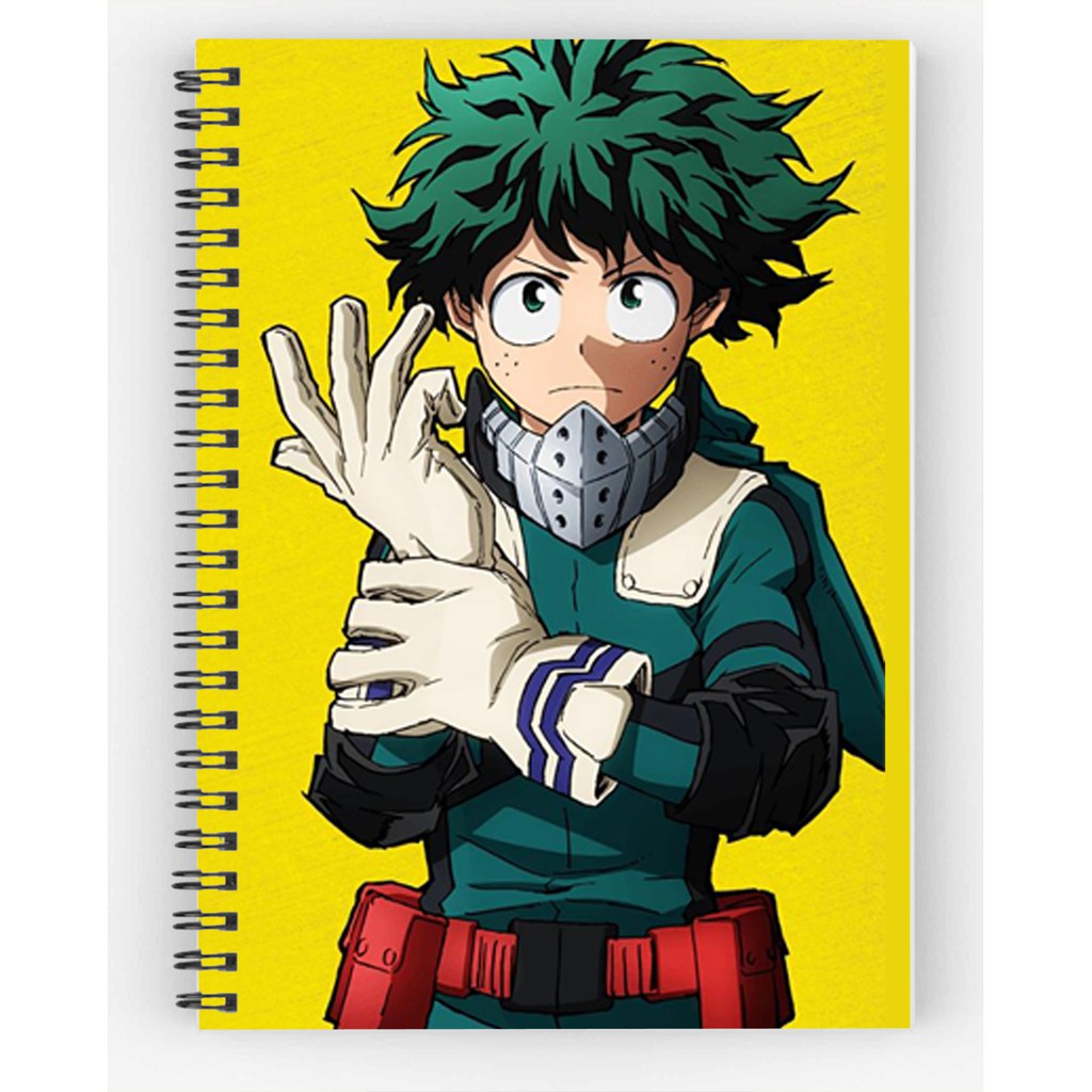 sổ tay my hero academia sổ gáy xoăn