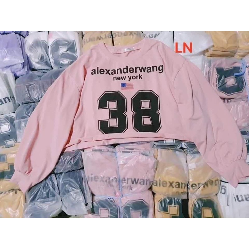 Áo croptop ông già và số 38 tay dài LN11