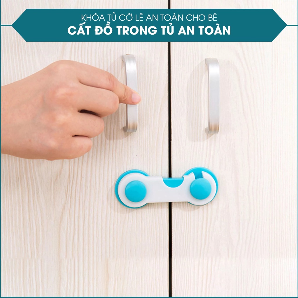 Dụng Cụ Chặn Khóa Cửa Tủ An Toàn Cho Bé