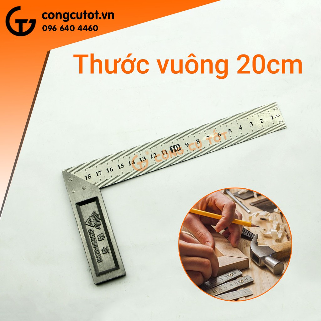 Thước vuông Berrylion 20cm