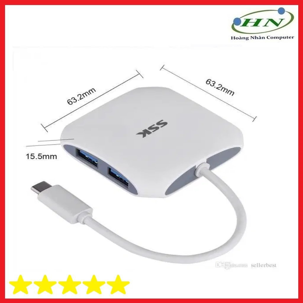 Hub chia USB 3.0 4 cổng SSK SHU 300