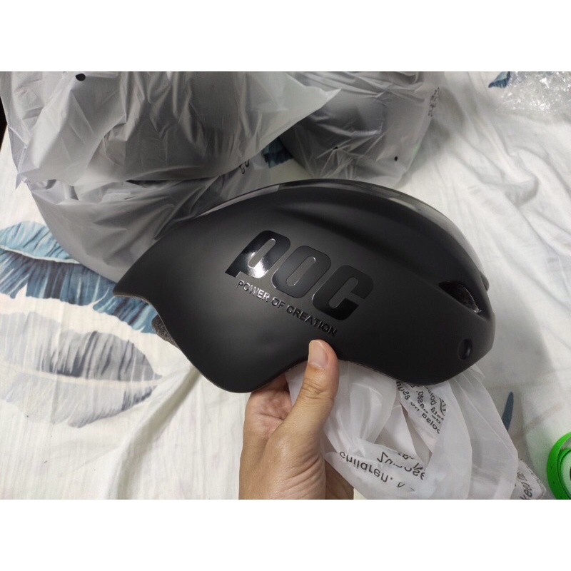 Nón bảo hiểm POC P01 - Nón xe đạp thể thao có kính - Tặng kèm Túi + Hộp