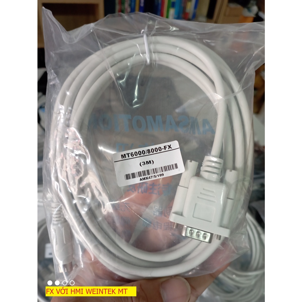Cáp kết nối PLC FX với HMI Weintek dòng TK và MT, hàng chính hãng AMSAMOTION