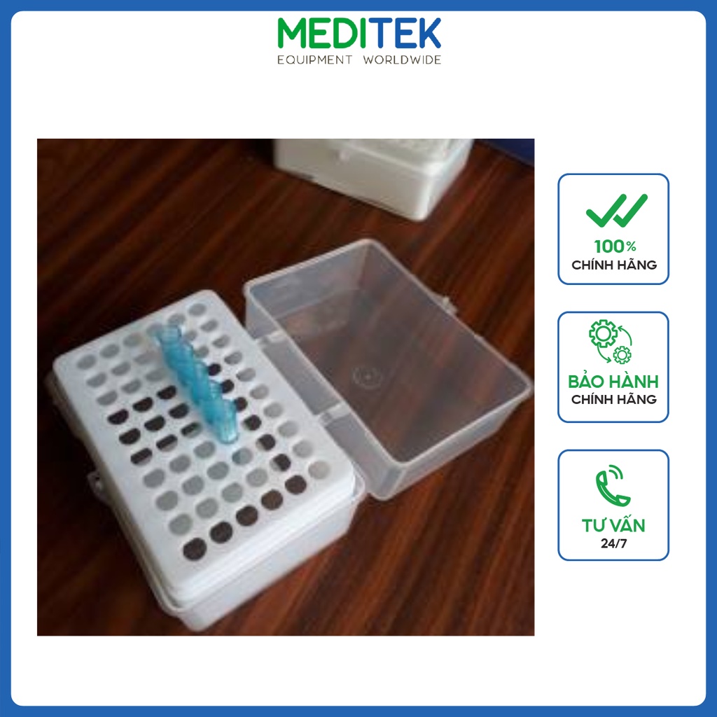 Hộp đựng đầu côn xanh 1000 ul, 60 giếng, Jiangsu Huida, Trung Quốc,