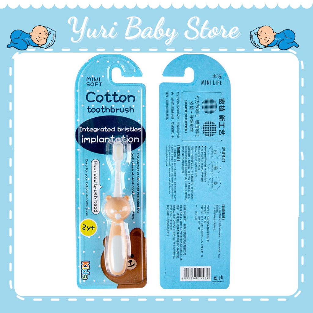 Bàn chải đánh răng cho bé sợi lông tơ mềm mịn