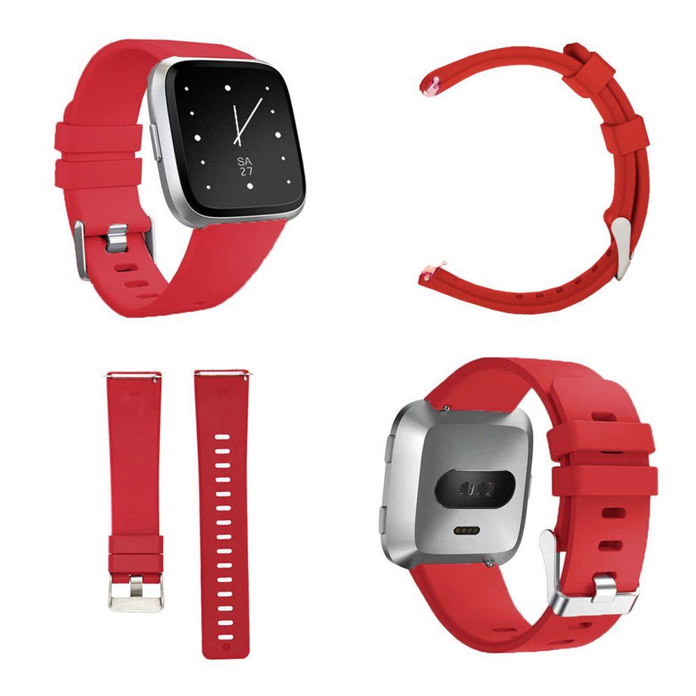BTLIMER Dây Đeo Thay Thế Chất Liệu Silicon Màu Trơn Mềm Cho Fitbit Versa Lite Versa 2