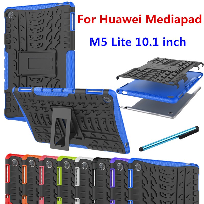 Ốp Lưng Silicone Chống Sốc Có Giá Đỡ Cho Huawei Mediapad M5 Lite 10.1 Inch