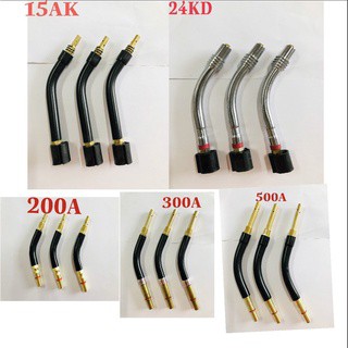 Cổ cong súng hàn mig 15ak- 24kd- 36kd - t200- 350a- 500a - phụ kiện máy hàn