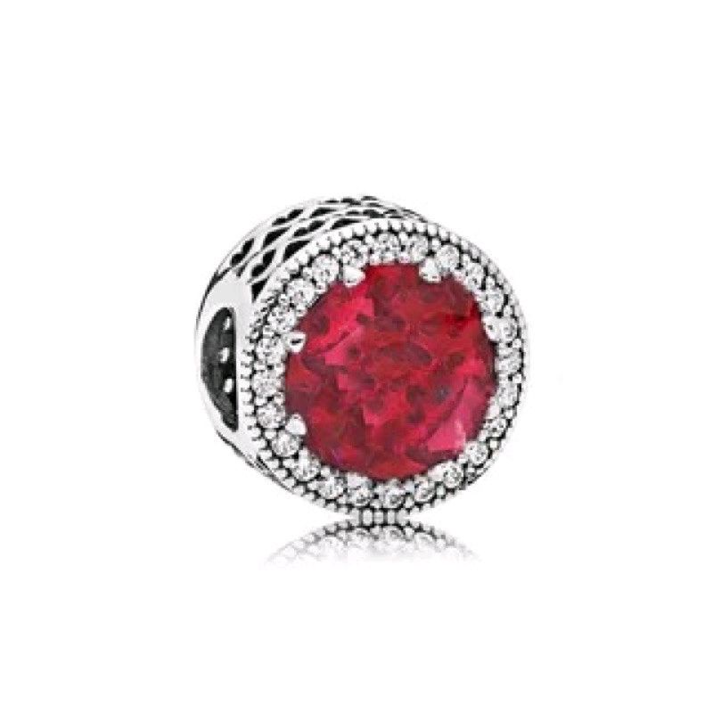 Charm radian panda bạc s925 đính đá pha lê vĩnh viễn bảo hành mã DG01