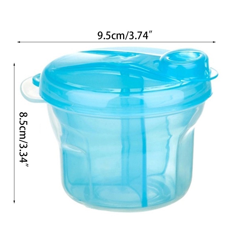 Hộp Đựng Sữa Bột 3 Ngăn Có Thể Xoay Được Tiện Dụng