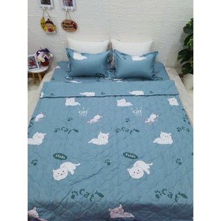 bộ chăn ga gối set hè 5 món chăn hè